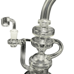 11.5" Bent Neck Recycler Black