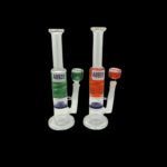 10-inch glass glycerin water pipe with a freezable chamber, available in 6 assorted colors for a smooth and cool smoking experience.